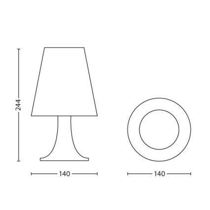 Philips 71795/36/16 - Lampa stołowa dla dzieci AVENGERS LED/2,3W/230V