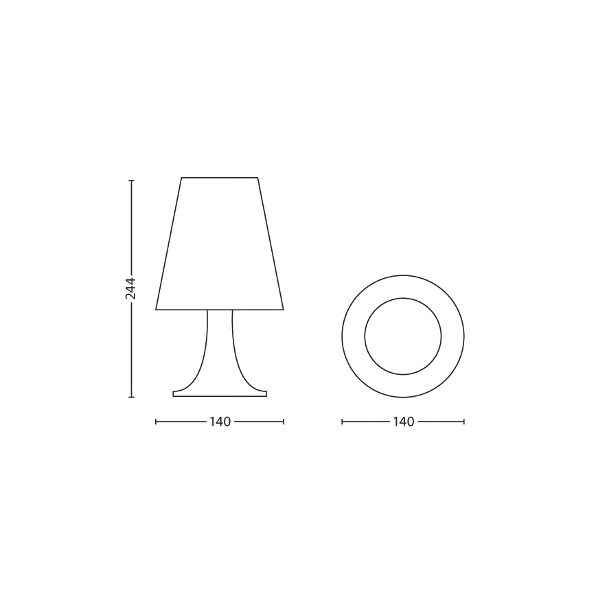 Philips 71795/99/16 - Lampa stołowa dla dzieci STAR WARS LED/2,3W/230V