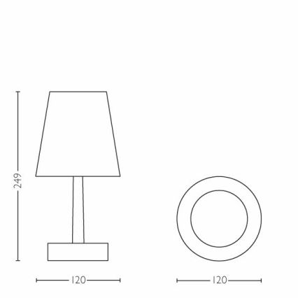 Philips - LED Dziecięca lampa stołowa LED/0,6W/3xAA