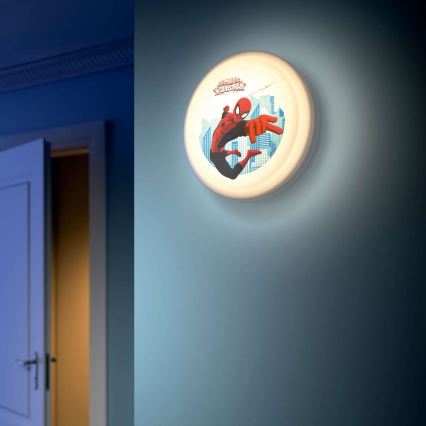 Philips 71884/40/P0 - LED Kinkiet dziecięcy SPIDER-MAN LED/10W/230V