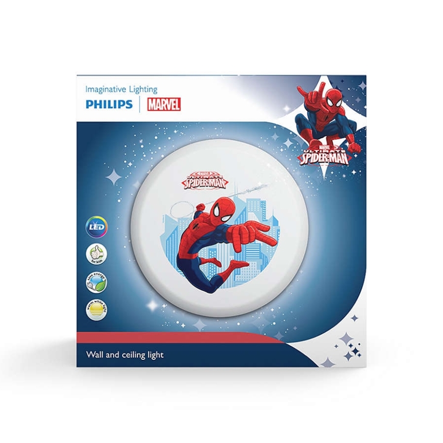 Philips 71884/40/P0 - LED Kinkiet dziecięcy SPIDER-MAN LED/10W/230V