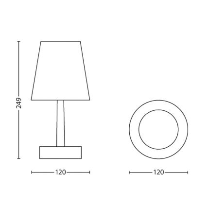 Philips - LED Dziecięca lampa stołowa 1xLED/0,6W/3xAA