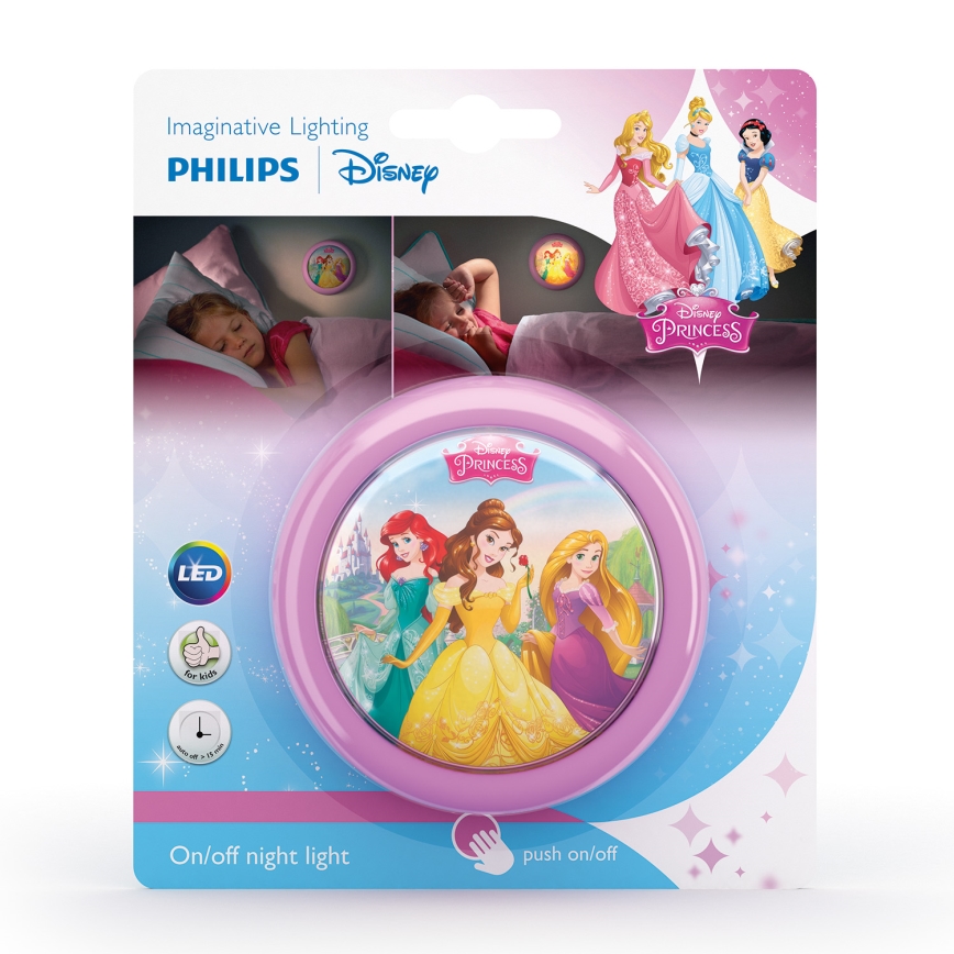 Philips 71924/28/16 - Dotykowa lampa dla dzieci DISNEY PRINCESS LED/0,3W/2xAAA