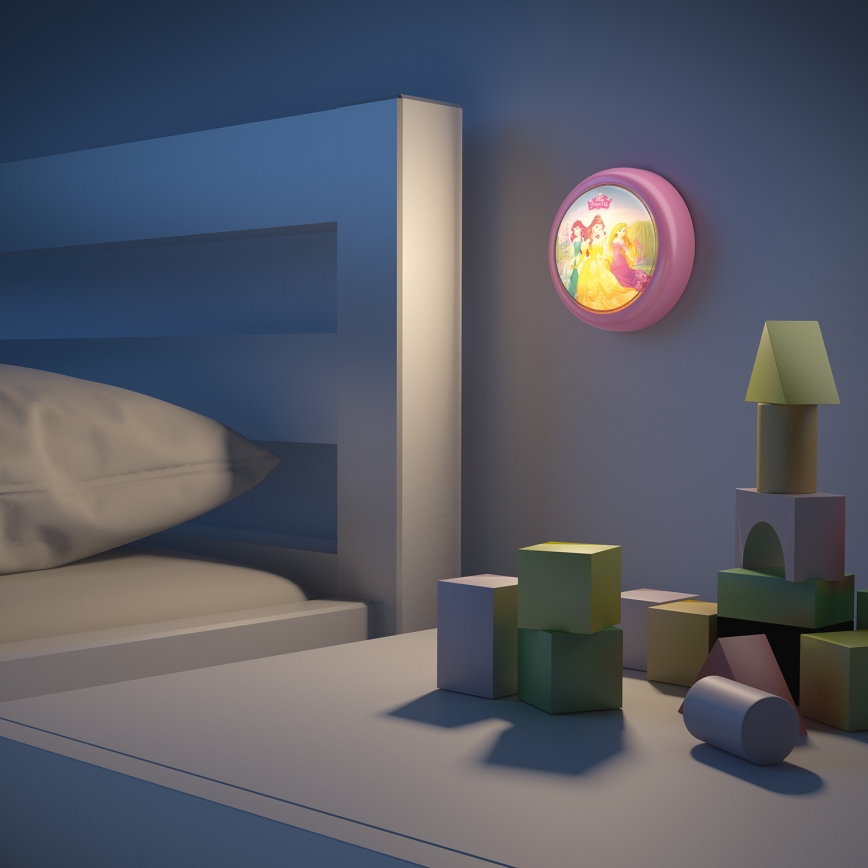 Philips 71924/28/16 - Dotykowa lampa dla dzieci DISNEY PRINCESS LED/0,3W/2xAAA