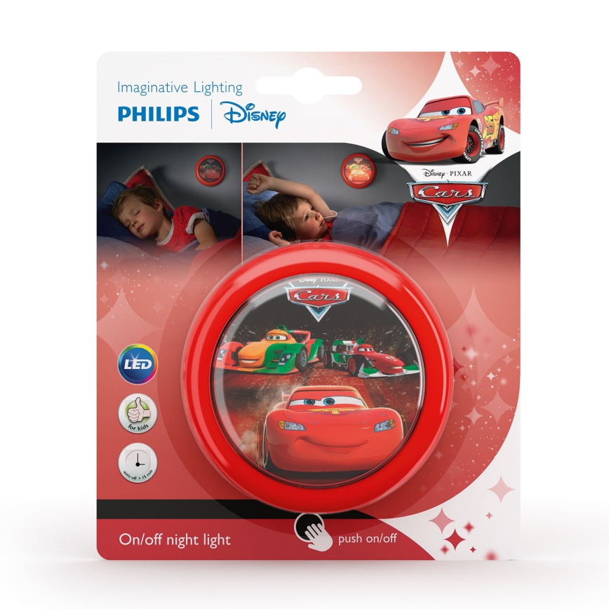Philips 71924/32/16 - Dotykowa lampa dla dzieci DISNEY CARS LED/0,3W/2xAAA