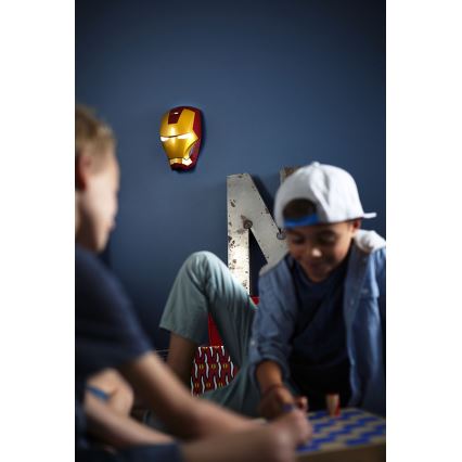 Philips 71939/55/P0 - LED Lampa dziecięca IRON MAN 2xLED/0,2W/3V