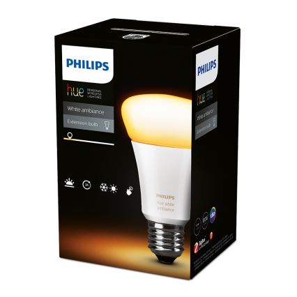 LED ściemnialna żarówka Philips Hue WHITE AMBIANCE 1xE27/9,5W/230V