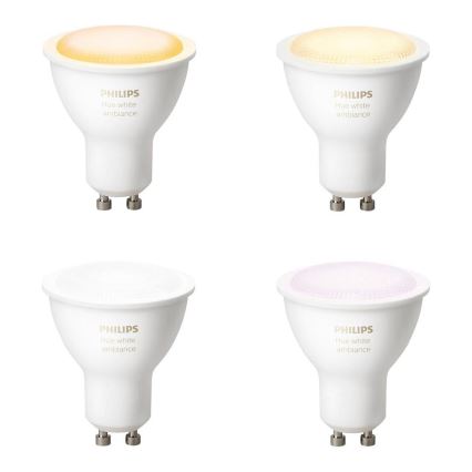 LED ściemnialna żarówka RGB Philips Hue WHITE AMBIANCE 1xGU10/5,5W/230V 