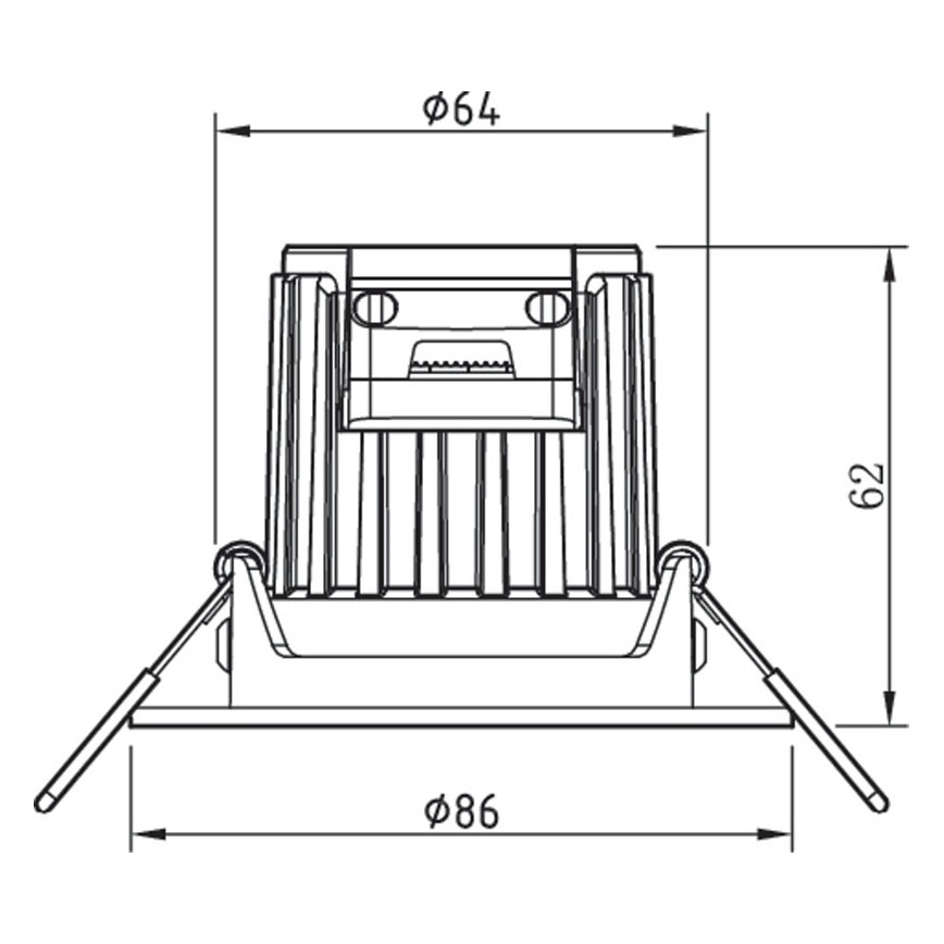 Philips - LED regulowane oświetlenie łazienkowe ABROSA 1xLED/9W/230V IP44