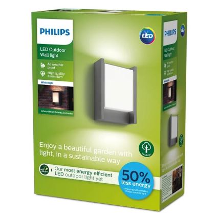 Philips - LED zewnętrzna lampa ścienna LED/3,8W/230V 3000K IP44