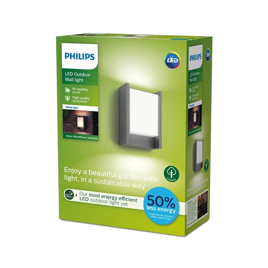 Philips - LED zewnętrzna lampa ścienna LED/3,8W/230V 3000K IP44