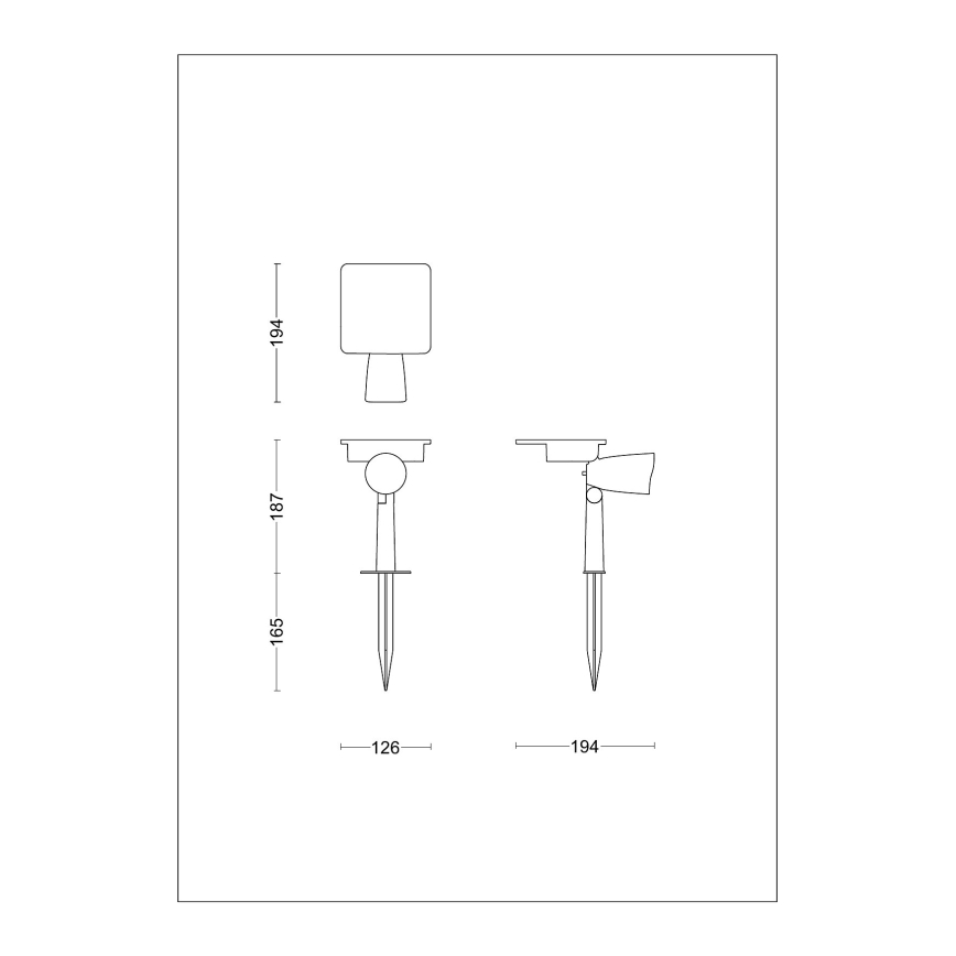 Philips - LED Solarna lampa punktowa ASHLYN LED/1,4W/3,7V 2600 mAh 2700K IP44