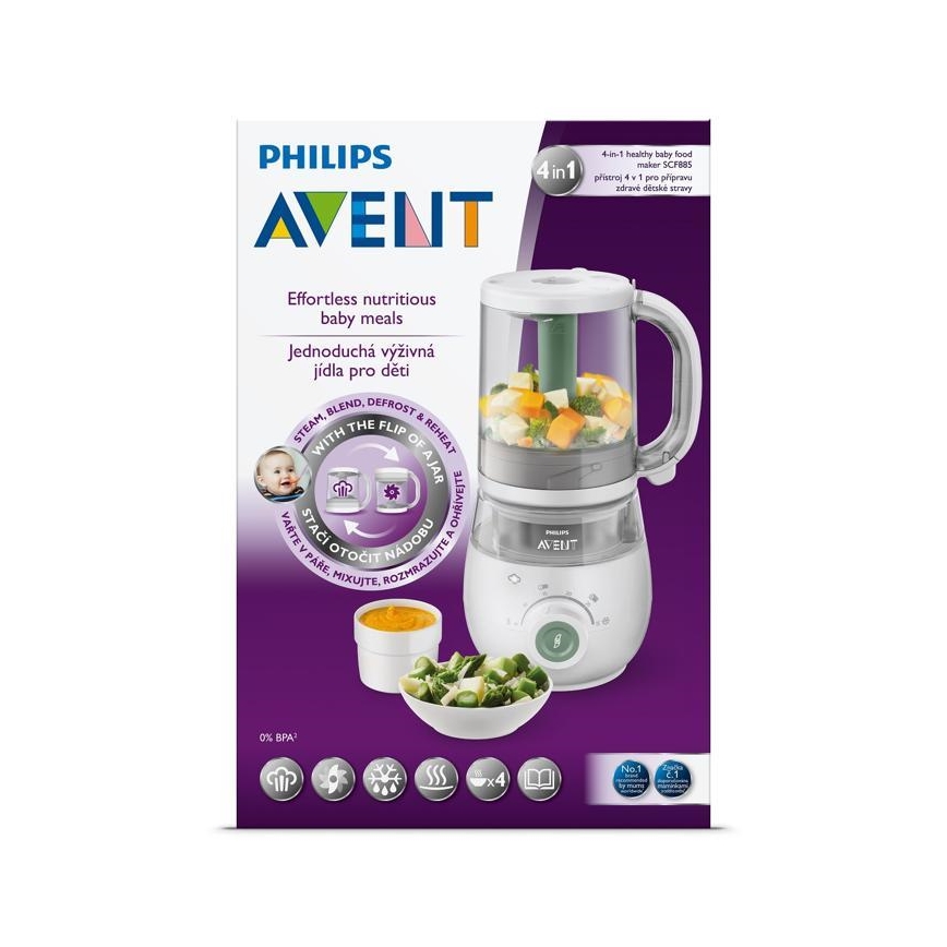 Philips Avent - Garnek parowy z blenderem 4w1