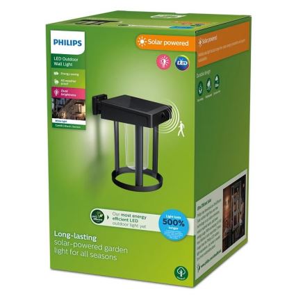 Philips - LED solarny kinkiet ścienny z czujnikiem ruchu i zmierzchu CAMILL LED/1,4W/3,7V 2000 mAh IP44