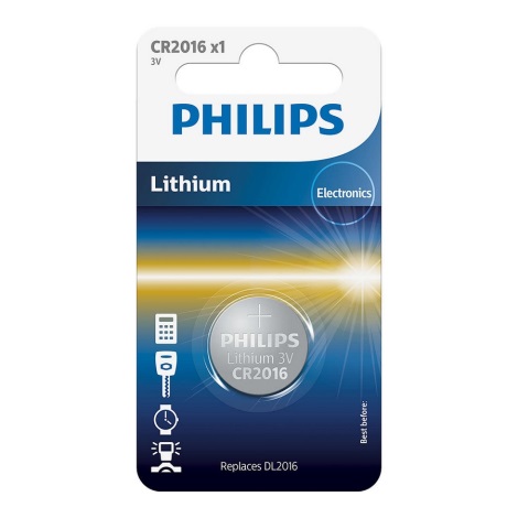 Philips CR2016/01B - Bateria litowa guzikowa CR2016 MINICELLS 3V 90mAh
