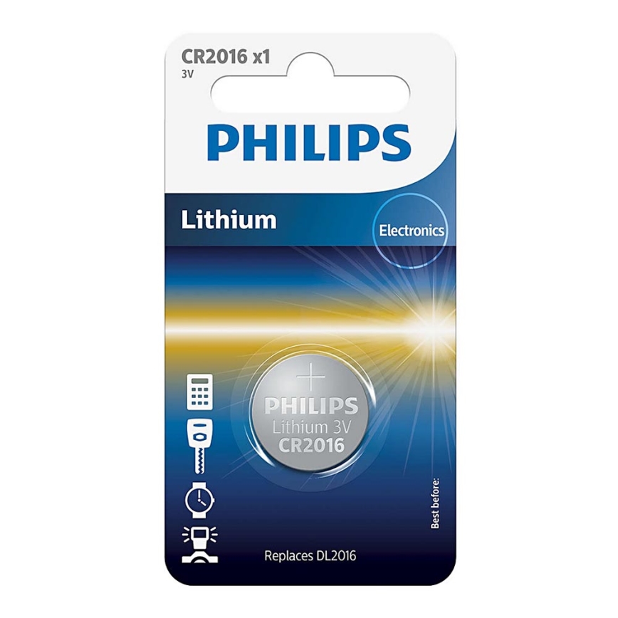Philips CR2016/01B - Bateria litowa pastylkowa CR2016 MINICELLS 3V 90mAh