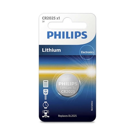 Philips CR2025/01B - Bateria litowa CR2025 MINICELLS 3V 165mAh
