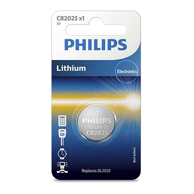 Philips CR2025/01B - Bateria litowa CR2025 MINICELLS 3V 165mAh