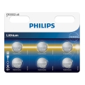 Philips CR2032P6/01B - 6 szt. Bateria litowa pastylkowa CR2032 MINICELLS 3V 240mAh