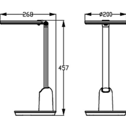 Philips - LED Regulowana dotykowa lampa stołowa EINSTEIN SCENE SWITCH LED/15W/230V 2800/4000/5100K CRI94
