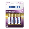 Philips FR6LB4A/10 - 4 szt. bateria litowa AA LITHIUM ULTRA 1,5V 2400mAh