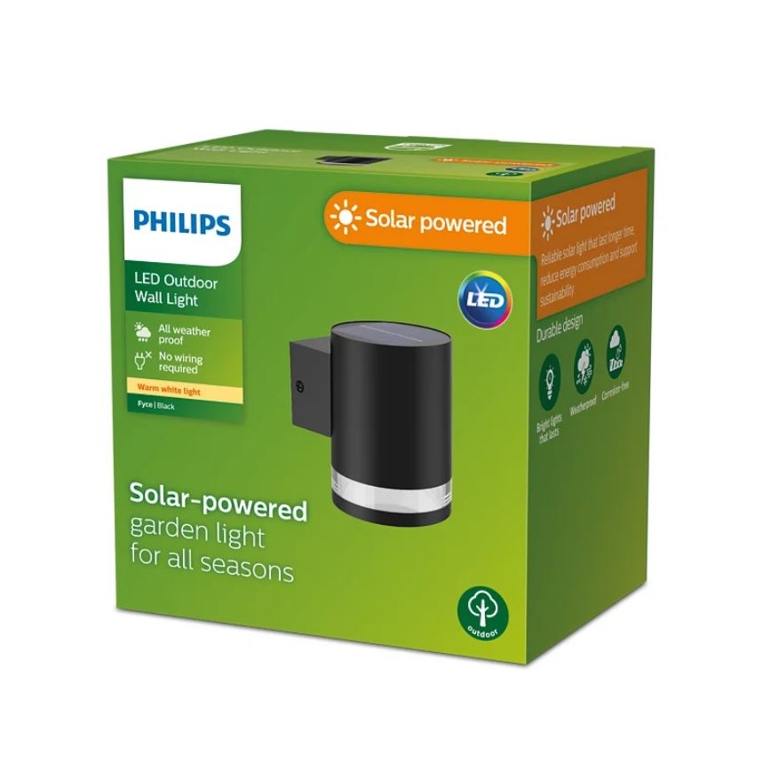 Philips - LED Solarna lampa ścienna FYCE LED/1,5W/3,7V 1200 mAh IP44