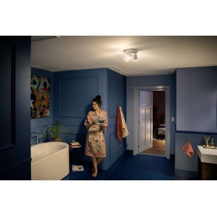 Philips - LED regulowane oświetlenie łazienkowe Hue ADORE 3xGU10/5W/230V IP44 + pilot zdalnego sterowania