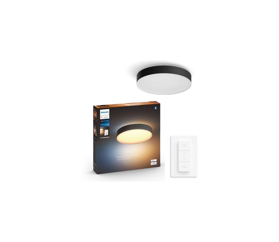 Philips Hue ENRAVE L LED 33,5W 230V czarny + DO, ściemnialne oświetlenie sufitow
