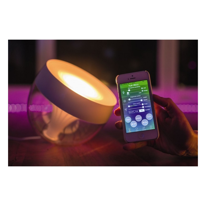 Philips - LED RGB Regulowana lampa stołowa Hue IRIS LED/8,2W/230V 2000-6500K biała