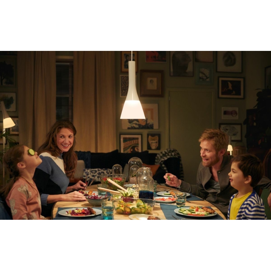Philips - Regulowany żyrandol LED na linkę Hue EXPLORE 1xE27/6W/230V 2200-6500K + pilot zdalnego sterowania