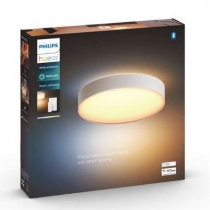 Philips - LED regulowane oświetlenie łazienkowe Hue DEVERE LED/33,5W/230V IP44 śr. 425 mm 2200-6500K + pilot zdalnego sterowania