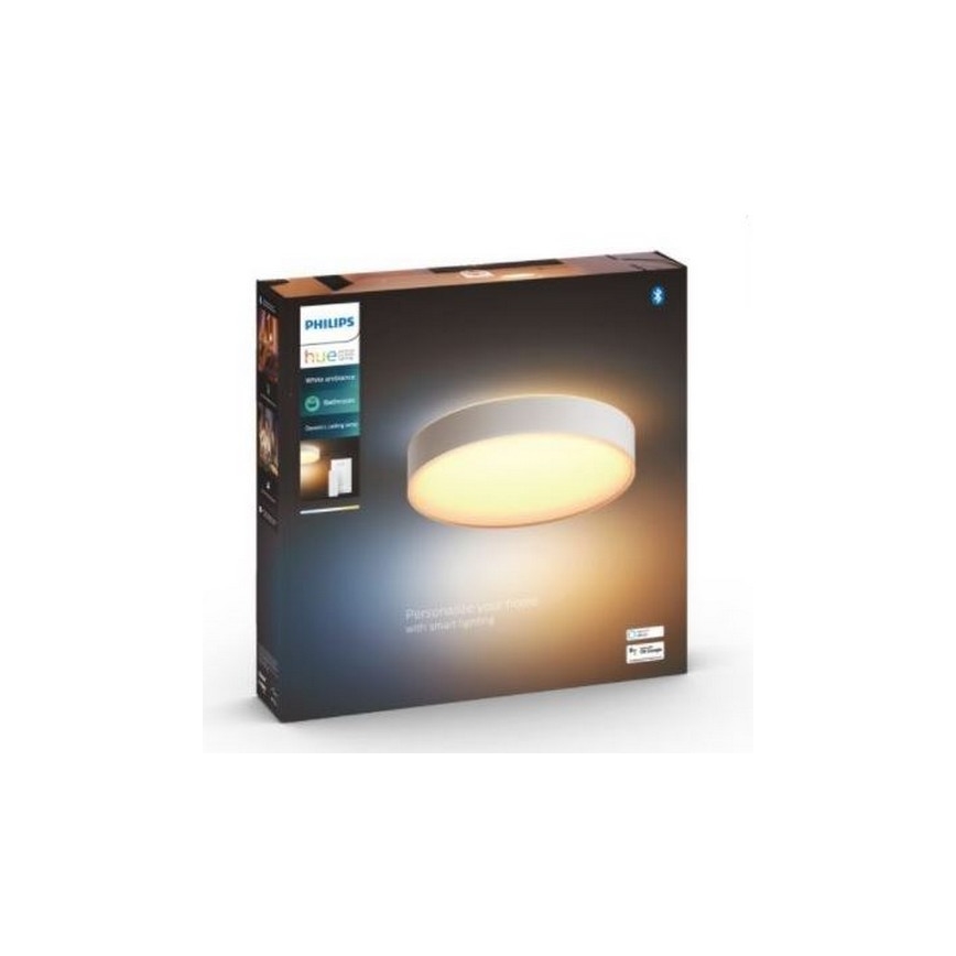 Philips - LED regulowane oświetlenie łazienkowe Hue DEVERE LED/33,5W/230V IP44 śr. 425 mm 2200-6500K + pilot zdalnego sterowania