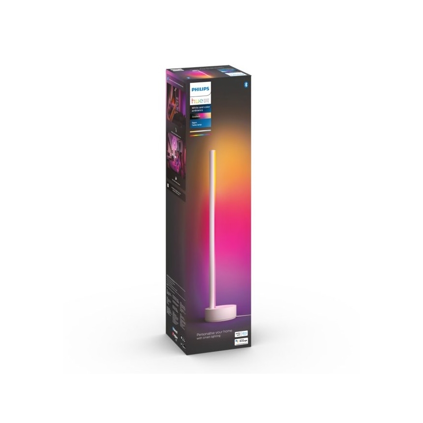 Philips - LED RGB Regulowana lampa stołowa Hue SIGNE LED/12W/230V 2000-6500K biała