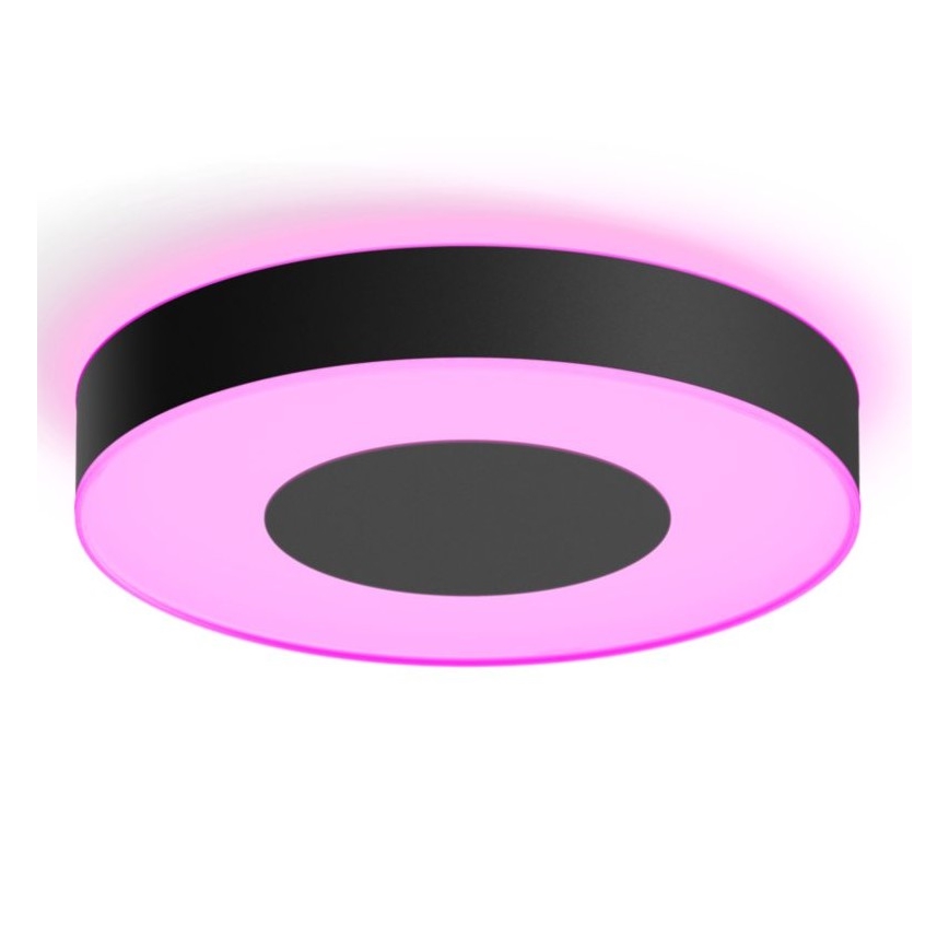 Philips - LED RGB ściemnialna oprawa sufitowa Hue INFUSE LED/52,5W/230V 2000-6500K śr. 425 mm czarna