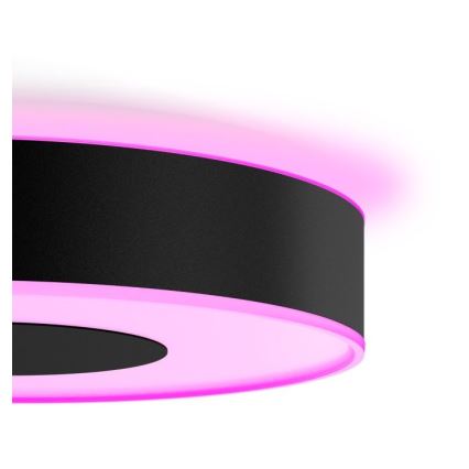 Philips - LED RGB ściemnialna oprawa sufitowa Hue INFUSE LED/52,5W/230V 2000-6500K śr. 425 mm czarna