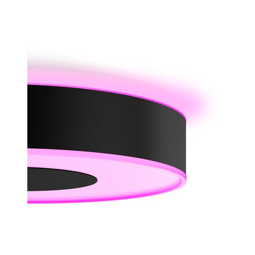 Philips - LED RGB ściemnialna oprawa sufitowa Hue INFUSE LED/52,5W/230V 2000-6500K śr. 425 mm czarna