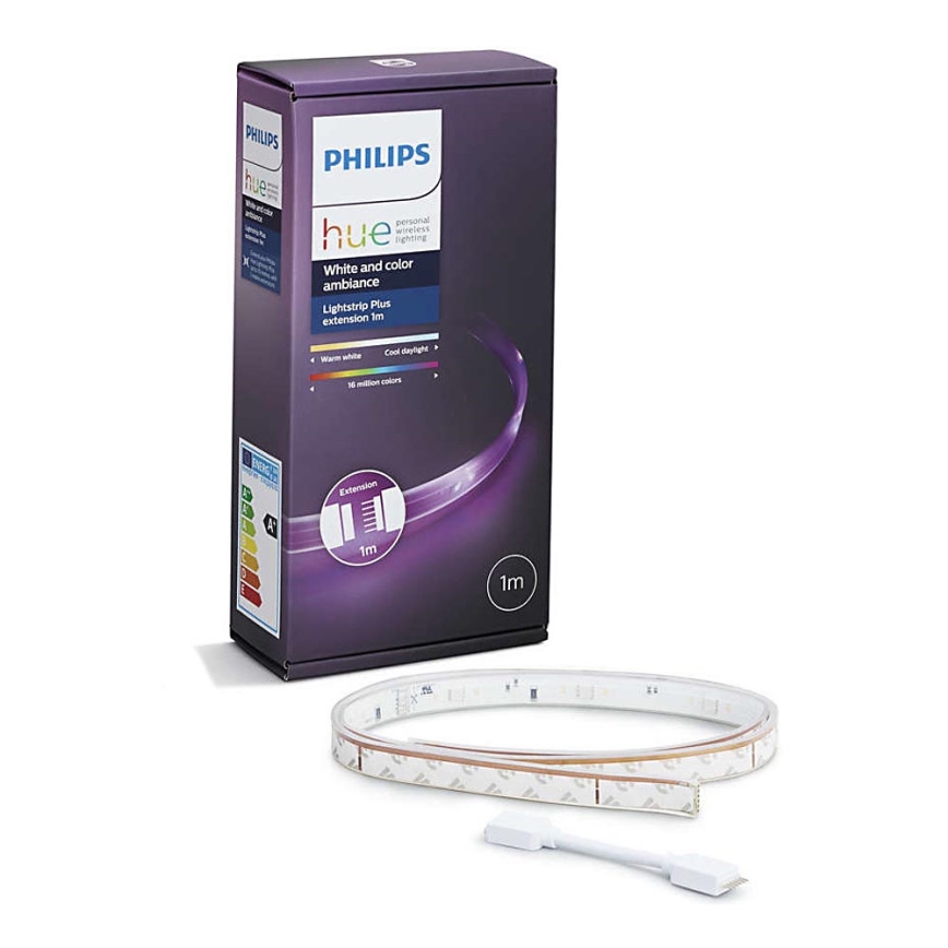 Philips Hue LIGHTSTRIP - RGB LED Ściemnialna taśma przedłużenie 1m