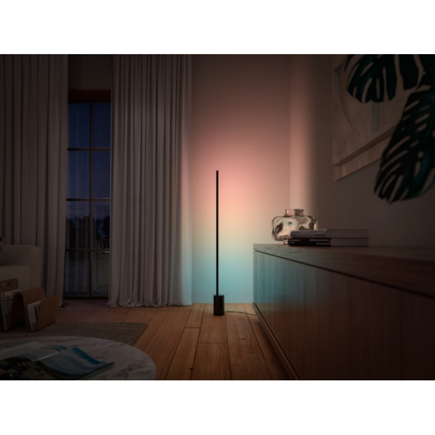 Philips - Lampa stojąca LED RGBW ściemnialna Hue SIGNE LED/29W/230V 2000-6500K czarna