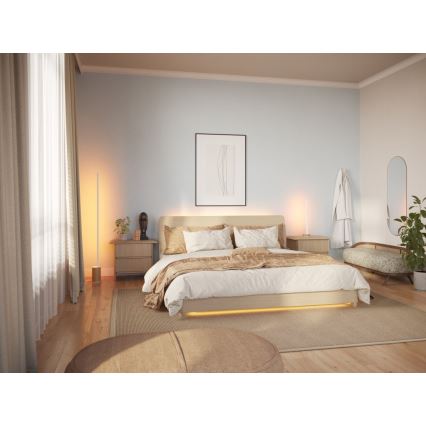 Philips - LED RGBW Regulowana lampa stojąca Hue SIGNE LED/29W/230V 2000-6500K beżowa