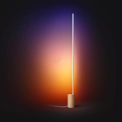 Philips - LED RGBW Regulowana lampa stojąca Hue SIGNE LED/29W/230V 2000-6500K beżowa