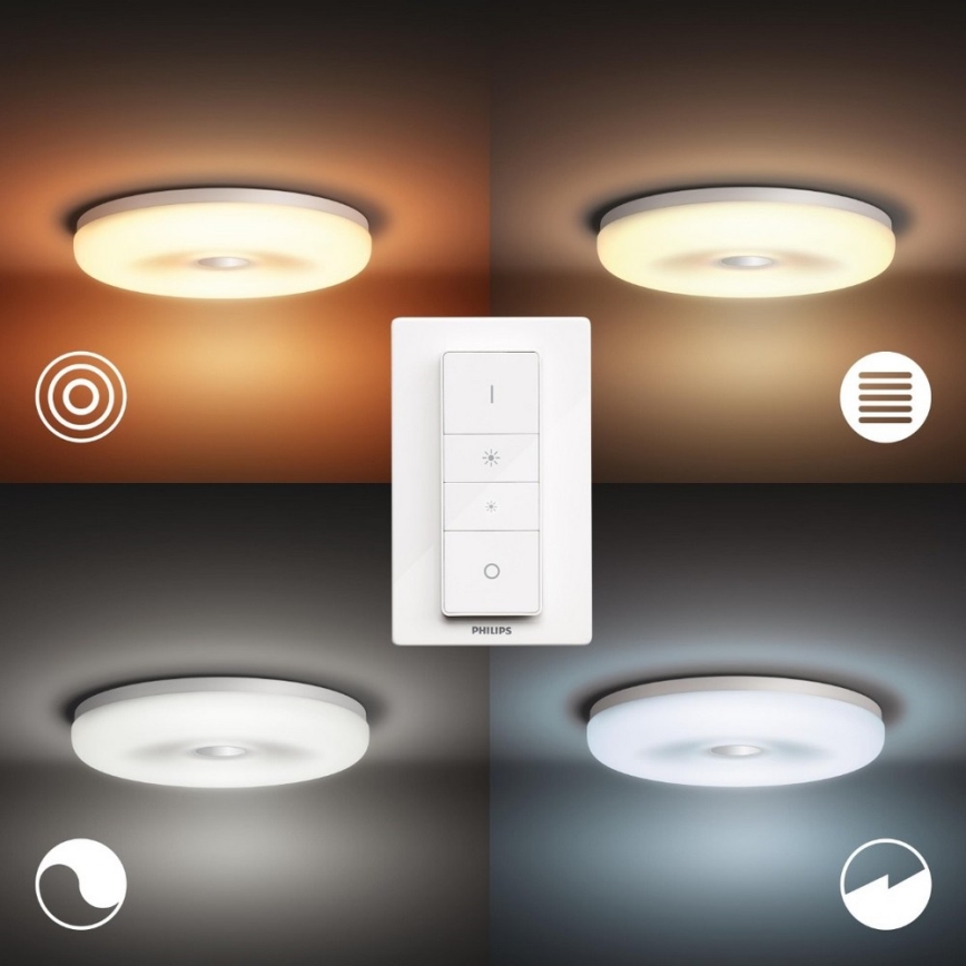 Philips - LED regulowane oświetlenie łazienkowe Hue STRUANA LED/27W/230V IP44 + pilot zdalnego sterowania