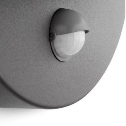 Philips - Zewnętrzna lampa ścienna z czujnikiem JUNE 1xE27/12W/230V IP44
