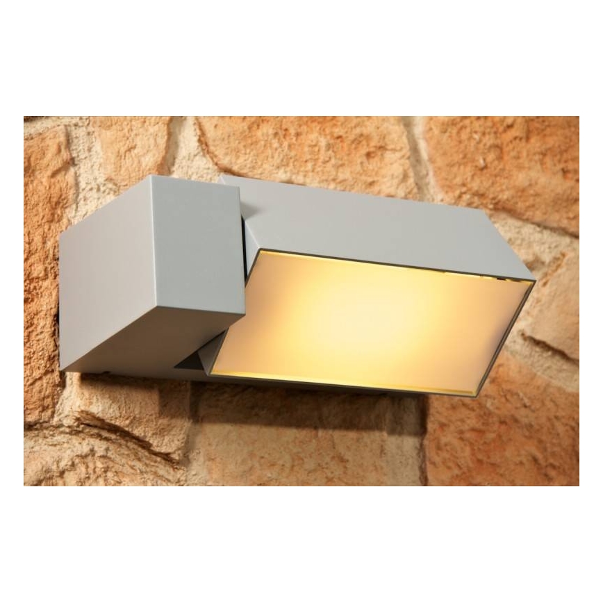 Philips - Kinkiet zewnętrzny BORDER 1xE27/23W/230V IP44 szary