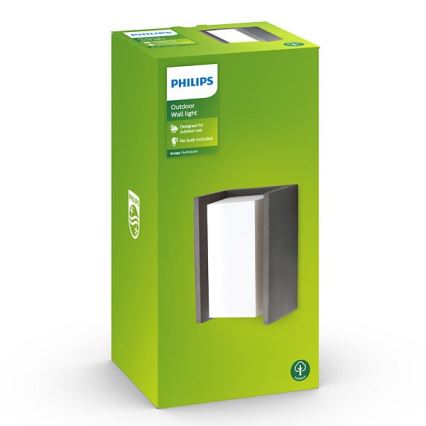 Philips - Kinkiet zewnętrzny BRIDGE 1xE27/15W/230V IP44