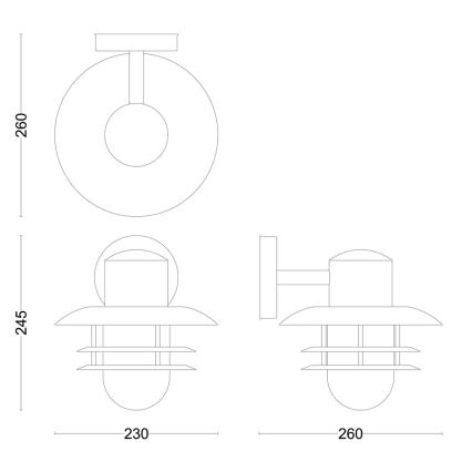 Philips - Kinkiet zewnętrzny INYMA 1xE27/25W/230V IP44