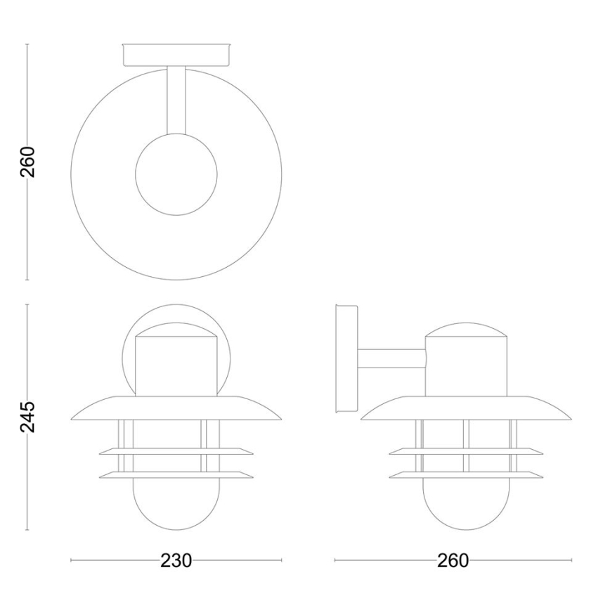 Philips - Kinkiet zewnętrzny INYMA 1xE27/25W/230V IP44