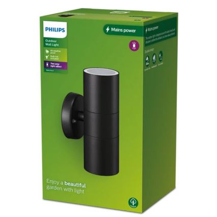 Philips - Kinkiet zewnętrzny KYLIS 2xGU10/25W/230V IP44