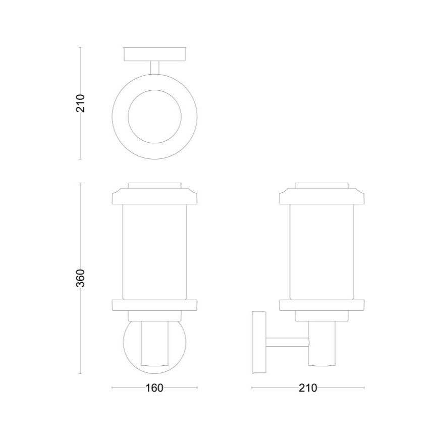Philips - Kinkiet zewnętrzny LISTRA 1xE27/25W/230V IP44