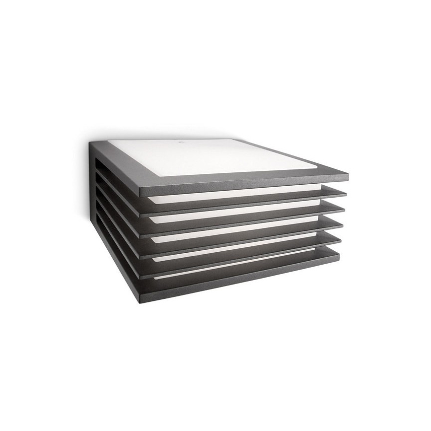 Philips - Kinkiet zewnętrzny 1xE27/15W/230V IP44 antracyt