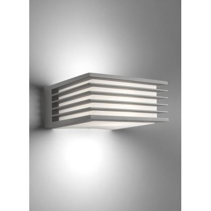 Philips - Kinkiet zewnętrzny SHADES 1xE27/15W/230V IP44 szary